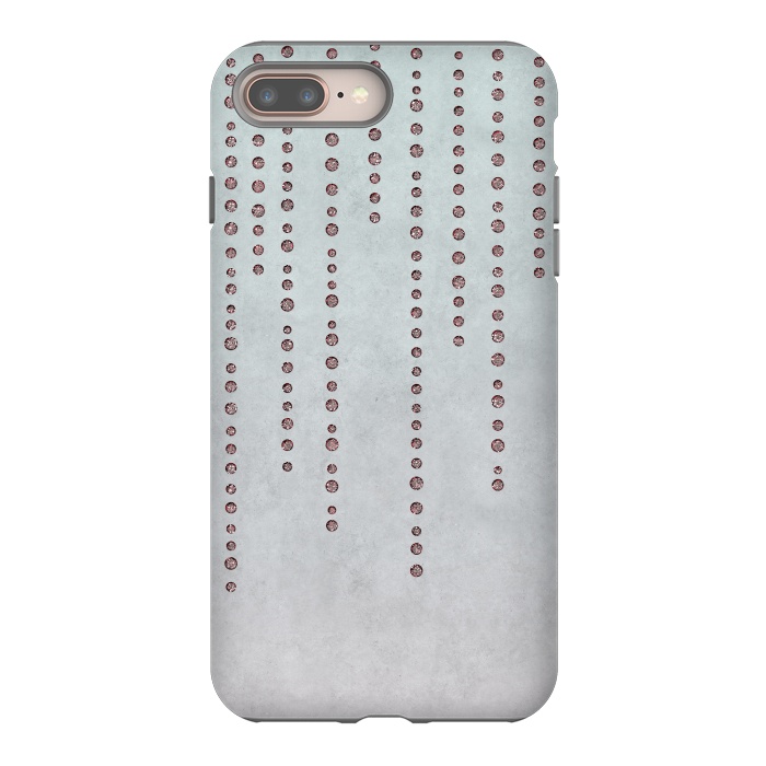 iPhone 7 plus StrongFit Soft Pink Rhinestone Embellishment by Andrea Haase