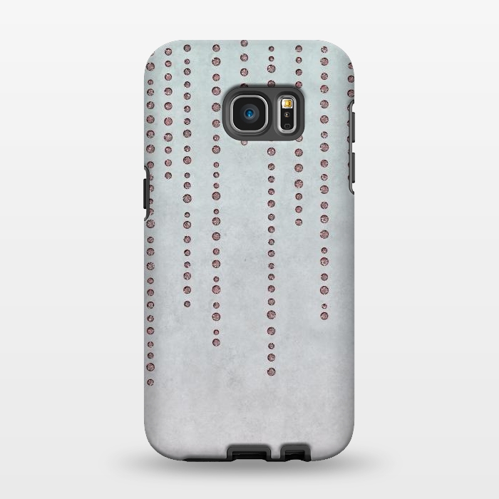 Galaxy S7 EDGE StrongFit Soft Pink Rhinestone Embellishment by Andrea Haase