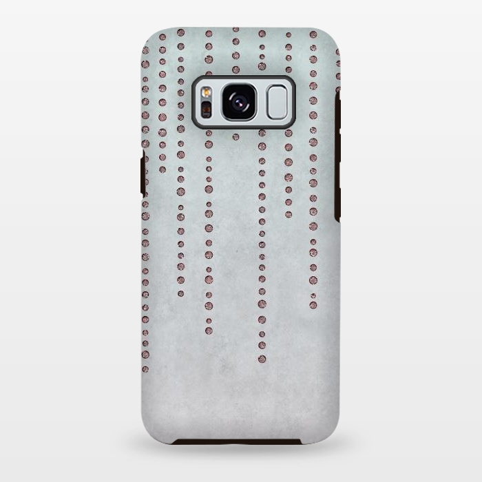 Galaxy S8 plus StrongFit Soft Pink Rhinestone Embellishment by Andrea Haase