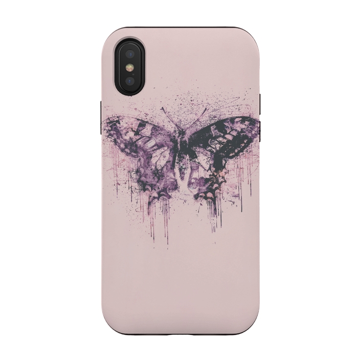 iPhone Xs / X StrongFit Artsy Butterfly  by Andrea Haase