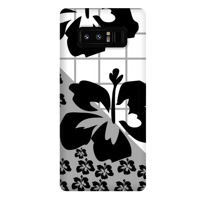 Galaxy Note 8 StrongFit FLORAL PATTERN WITH CHECKS by MALLIKA