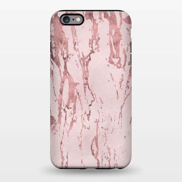 iPhone 6/6s plus StrongFit Shiny Rose Gold Marble 2 by Andrea Haase