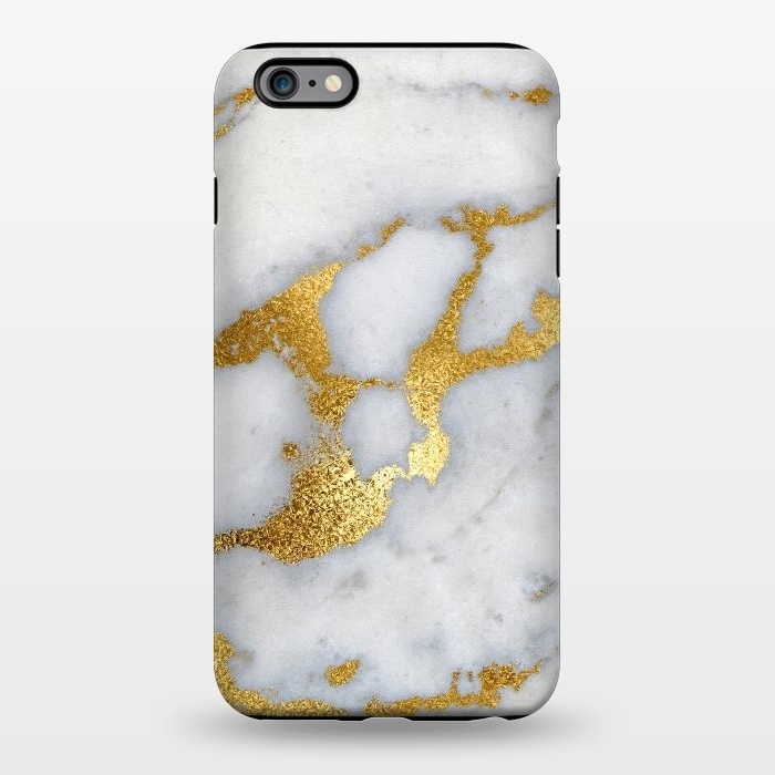iPhone 6/6s plus StrongFit Marble with Gold Metal Foil Veins by  Utart