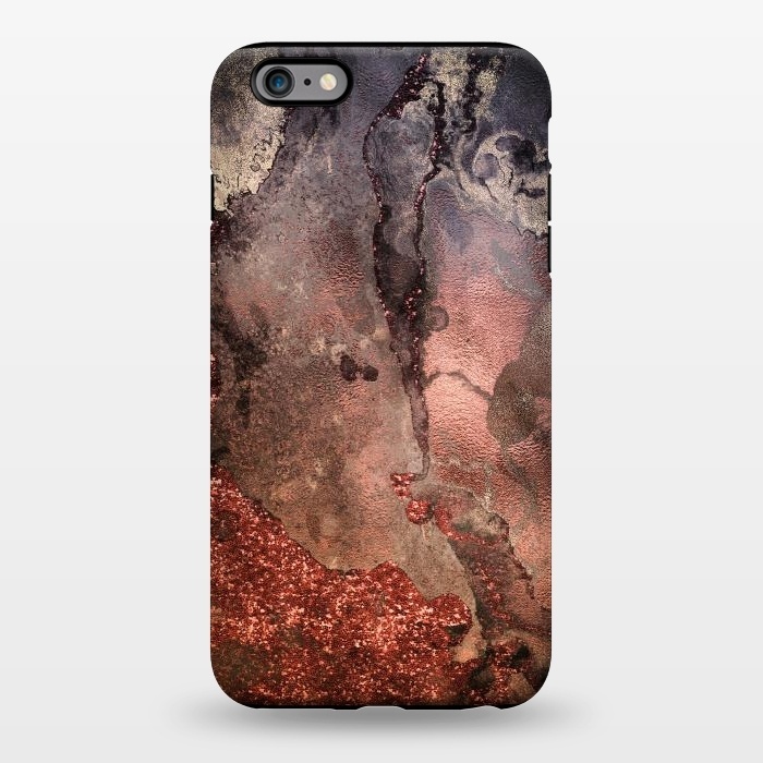 iPhone 6/6s plus StrongFit Copper Glitter and Ink Marble by  Utart