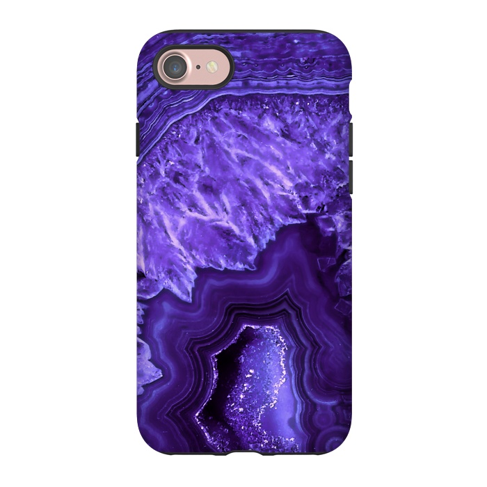 iPhone 7 StrongFit Ultra Violet Pantone Agate Geode by  Utart