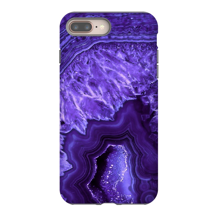 iPhone 7 plus StrongFit Ultra Violet Pantone Agate Geode by  Utart