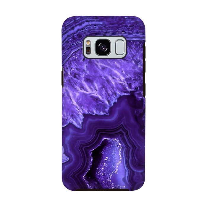 Galaxy S8 StrongFit Ultra Violet Pantone Agate Geode by  Utart