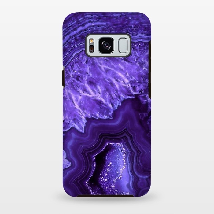 Galaxy S8 plus StrongFit Ultra Violet Pantone Agate Geode by  Utart