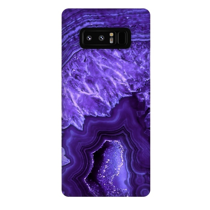 Galaxy Note 8 StrongFit Ultra Violet Pantone Agate Geode by  Utart