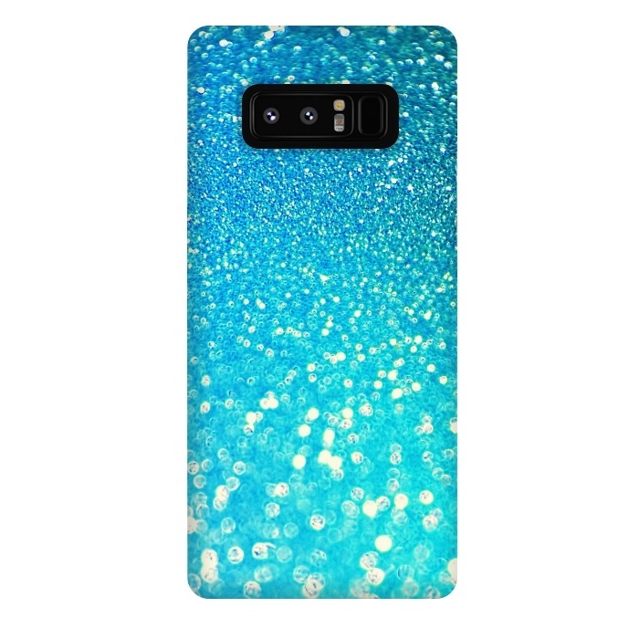Galaxy Note 8 StrongFit Ocean Azure Blue Glitter by  Utart