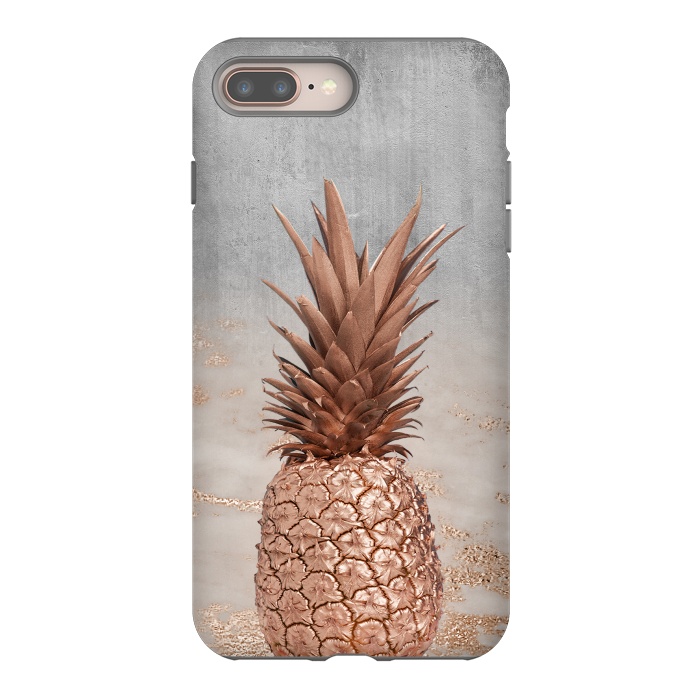 iPhone 7 plus StrongFit Rose Gold Pineapple and Marble by  Utart