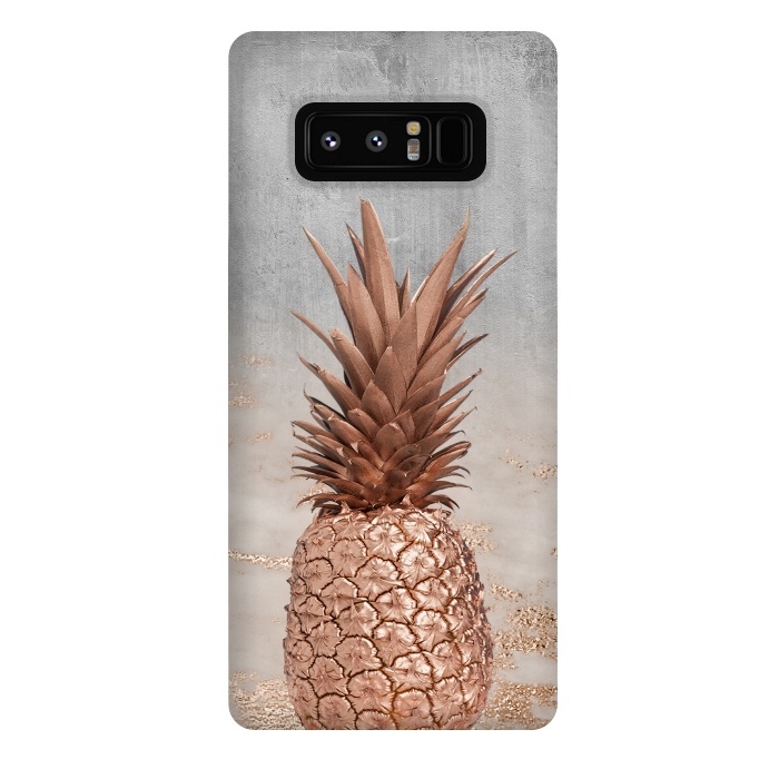 Galaxy Note 8 StrongFit Rose Gold Pineapple and Marble by  Utart