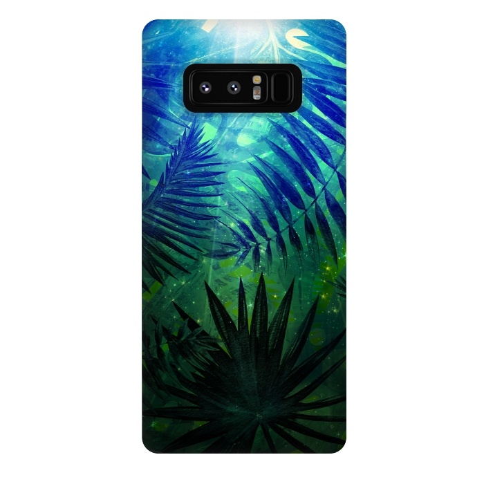 Galaxy Note 8 StrongFit Aloha Blue Jungle Night by  Utart