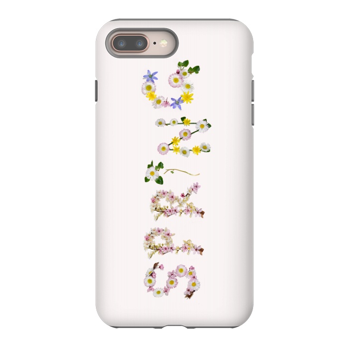 iPhone 7 plus StrongFit Spring - Flower Typography  by  Utart