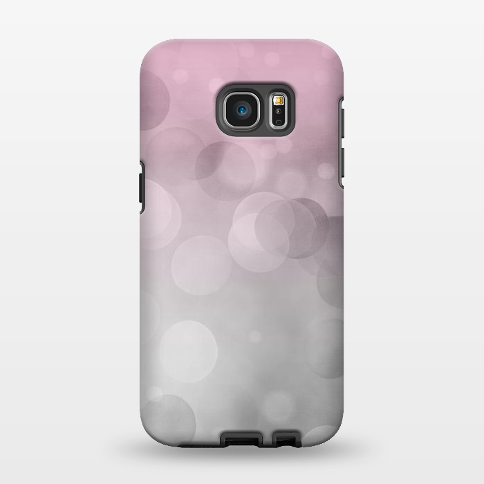 Galaxy S7 EDGE StrongFit Floating Lense Flares In Grey And Pink by Andrea Haase