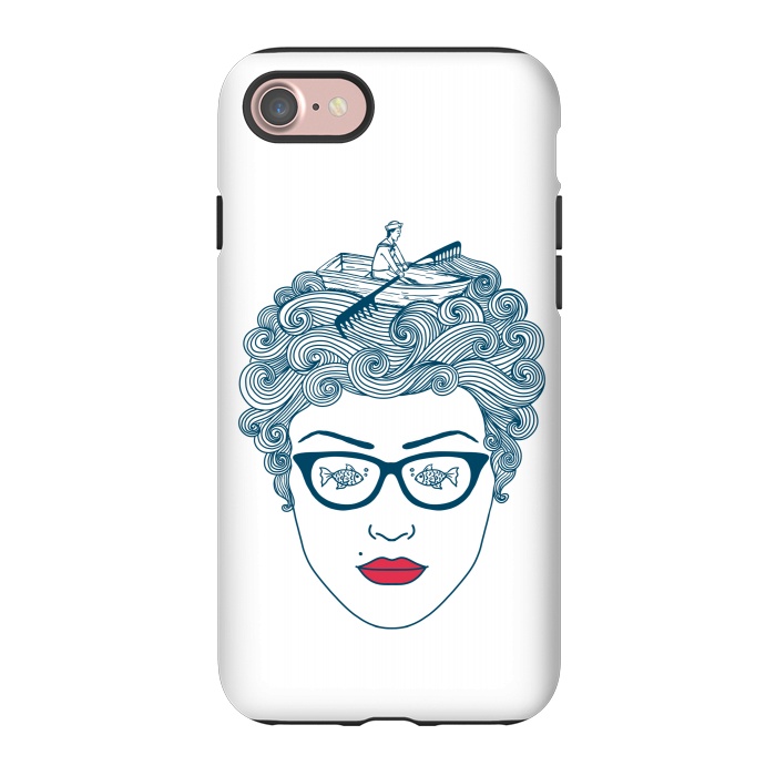 iPhone 7 StrongFit Lady Ocean by Coffee Man