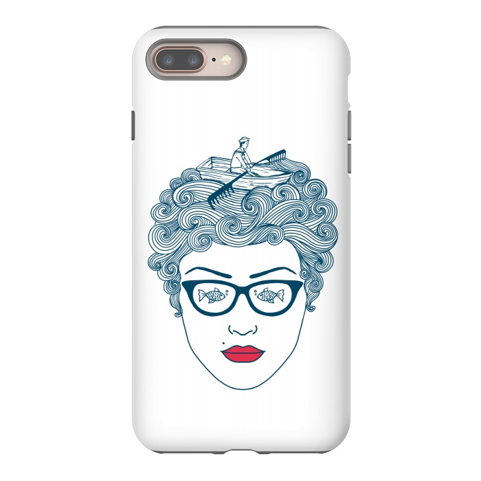 iPhone 7 plus StrongFit Lady Ocean by Coffee Man