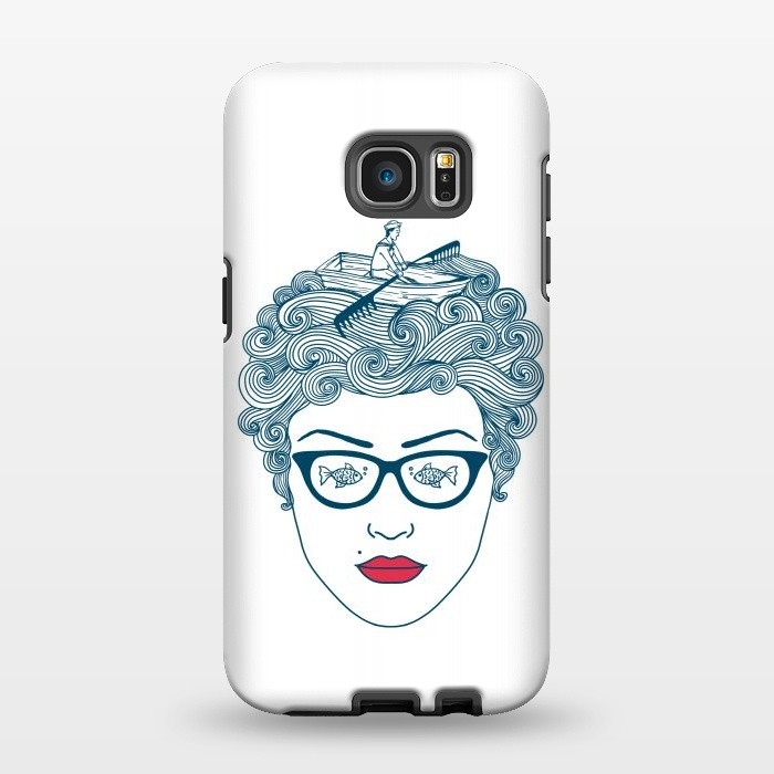 Galaxy S7 EDGE StrongFit Lady Ocean by Coffee Man