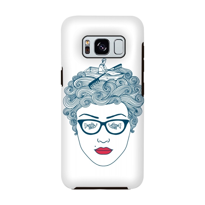 Galaxy S8 StrongFit Lady Ocean by Coffee Man