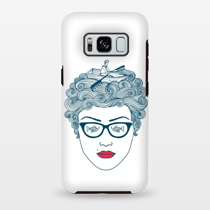 Galaxy S8 plus StrongFit Lady Ocean by Coffee Man