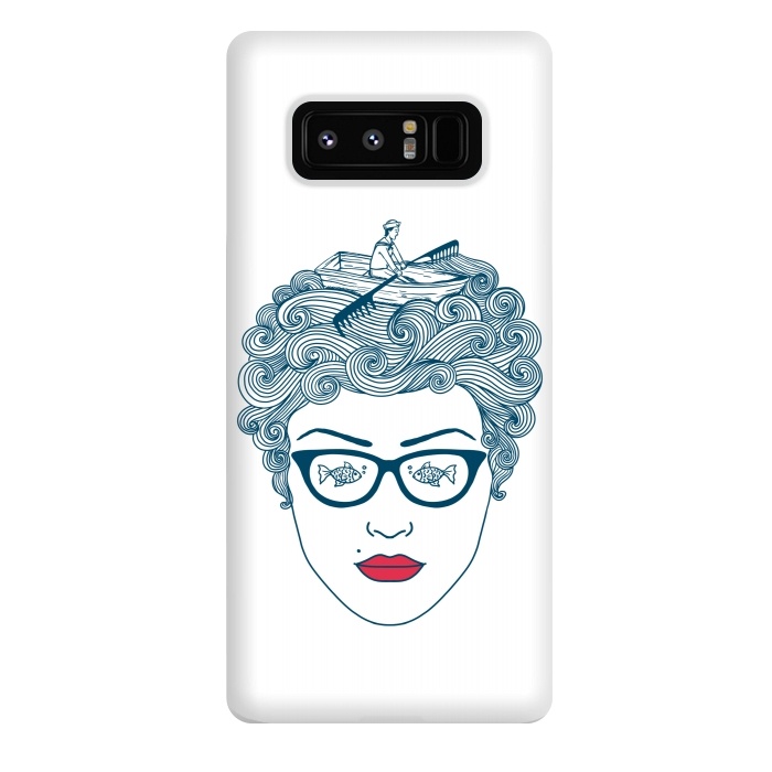 Galaxy Note 8 StrongFit Lady Ocean by Coffee Man