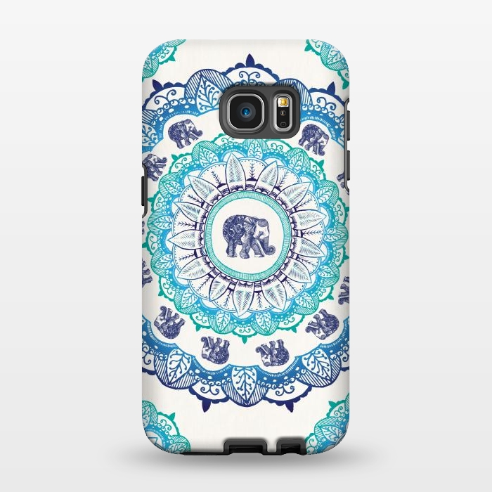 Galaxy S7 EDGE StrongFit Lucky Elephant  by Rose Halsey