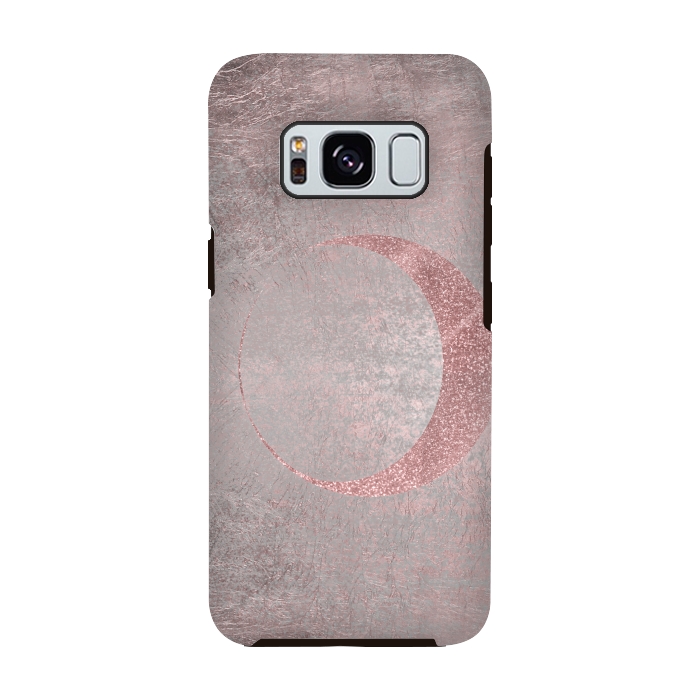 Galaxy S8 StrongFit Rose Gold Half Moon 2 by Andrea Haase