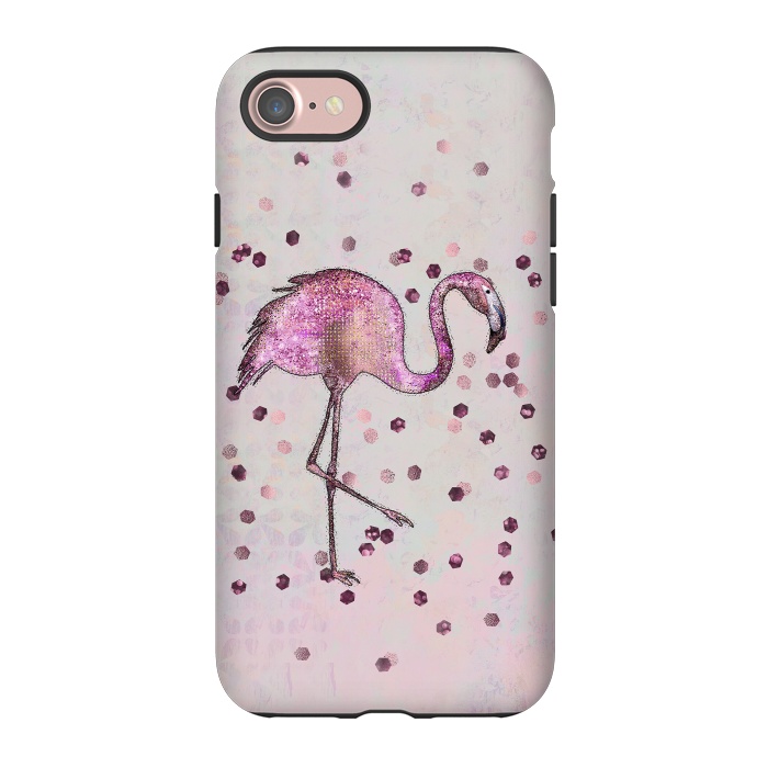 iPhone 7 StrongFit Glamorous Flamingo by Andrea Haase