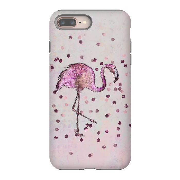 iPhone 7 plus StrongFit Glamorous Flamingo by Andrea Haase