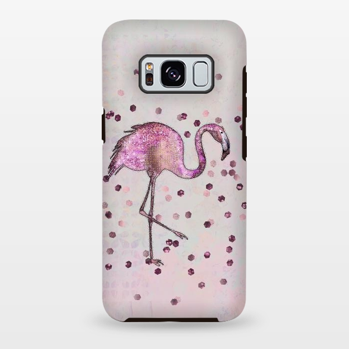 Galaxy S8 plus StrongFit Glamorous Flamingo by Andrea Haase