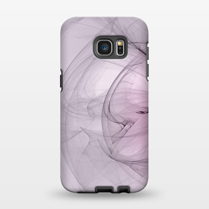 Galaxy S7 EDGE StrongFit Purple Fractal Dreams by Andrea Haase