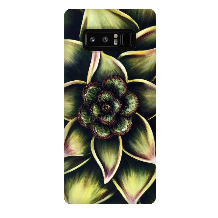 Galaxy Note 8 StrongFit Succulent by Denise Cassidy Wood