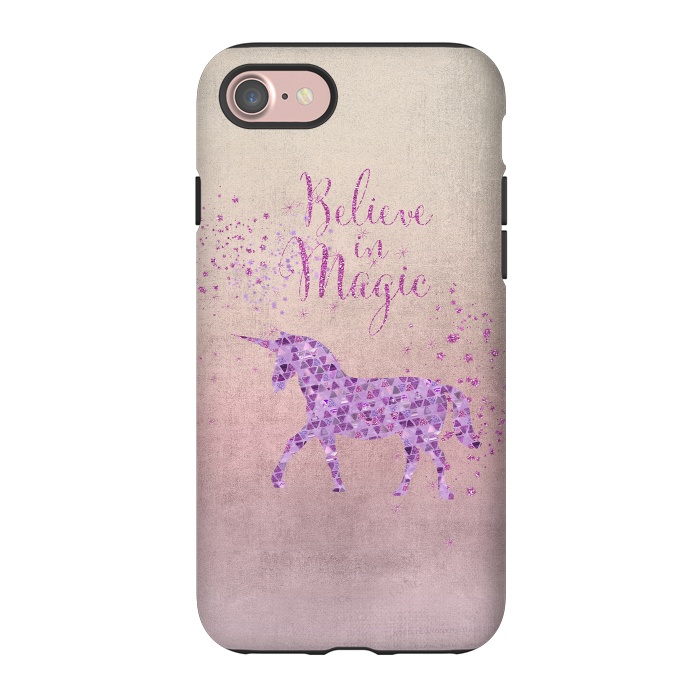 iPhone 7 StrongFit Unicorn Believe In Magic by Andrea Haase