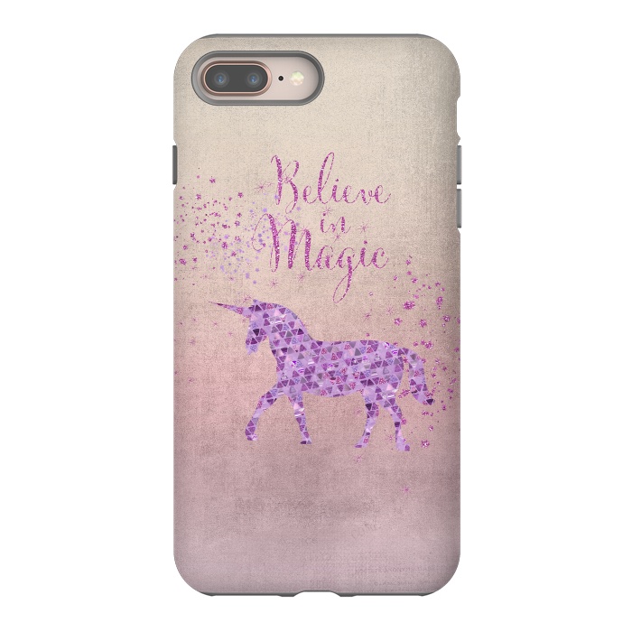 iPhone 7 plus StrongFit Unicorn Believe In Magic by Andrea Haase