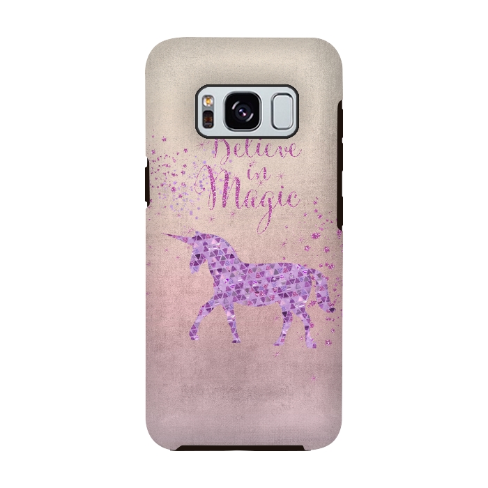 Galaxy S8 StrongFit Unicorn Believe In Magic by Andrea Haase