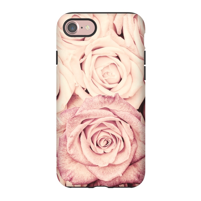 iPhone 7 StrongFit Pink Vintage Roses by  Utart