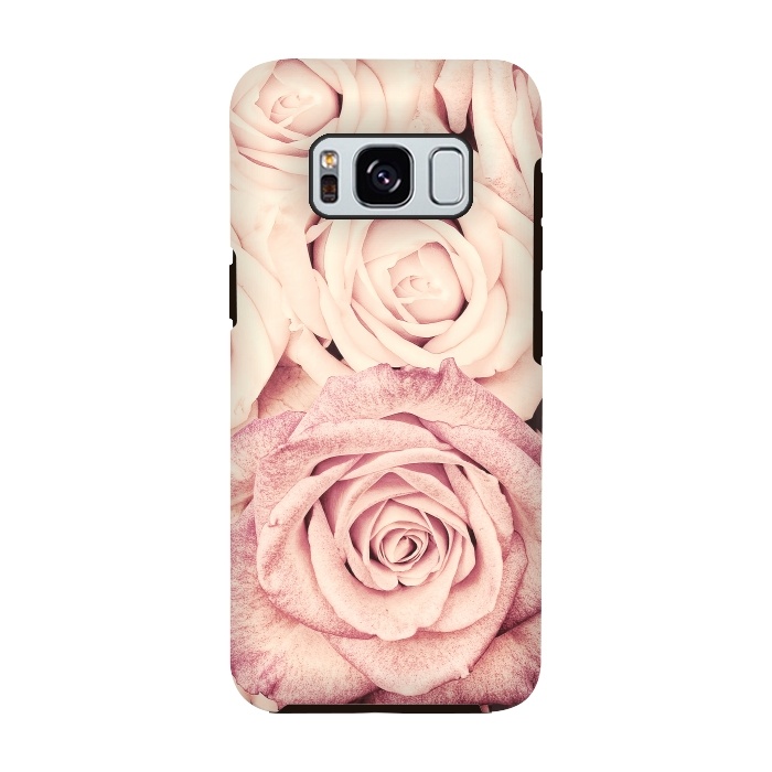 Galaxy S8 StrongFit Pink Vintage Roses by  Utart