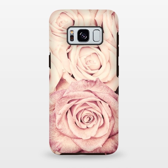 Galaxy S8 plus StrongFit Pink Vintage Roses by  Utart