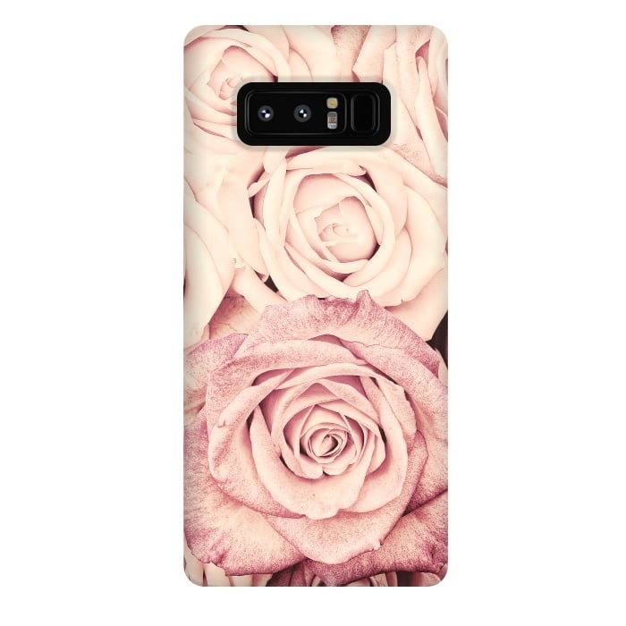 Galaxy Note 8 StrongFit Pink Vintage Roses by  Utart