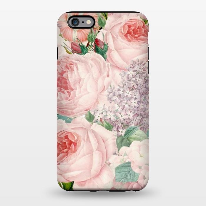 iPhone 6/6s plus StrongFit Pink Retro Watercolor Roses by  Utart