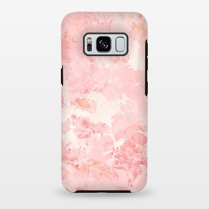 Galaxy S8 plus StrongFit Vintage Roses in Pink - Pattern by  Utart