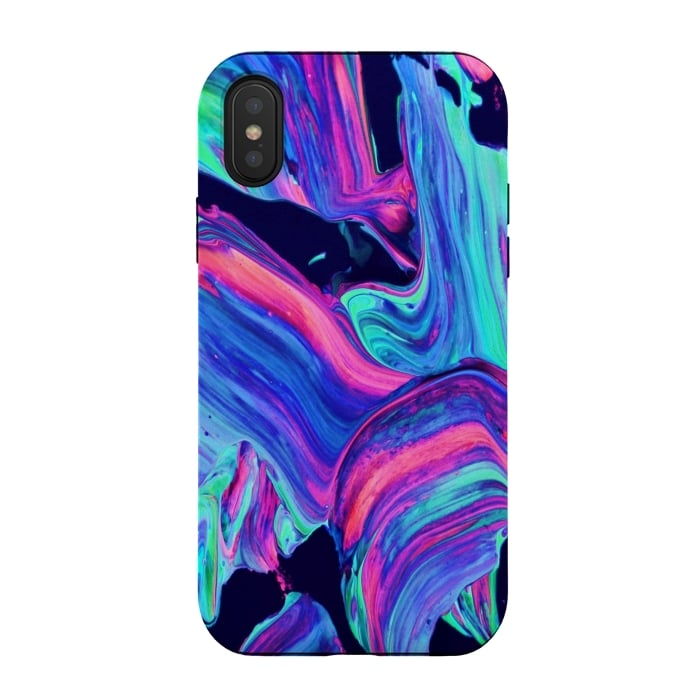 iPhone Xs / X StrongFit Neon abstract #charm by ''CVogiatzi.