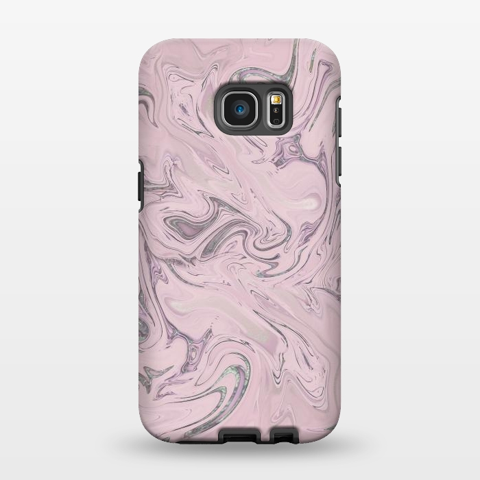 Galaxy S7 EDGE StrongFit Retro Style Marble Soft Pastel 2 by Andrea Haase