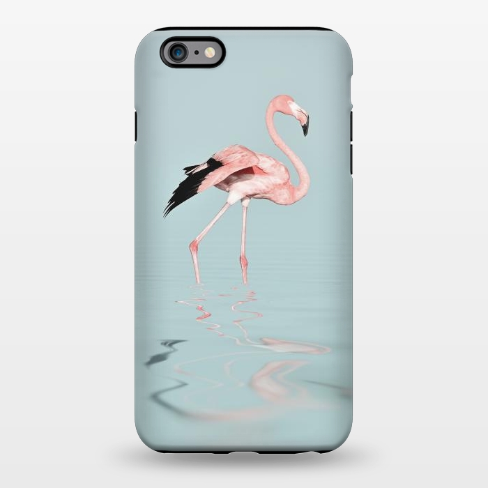 iPhone 6/6s plus StrongFit Flamingo On Turquoise Waters by Andrea Haase