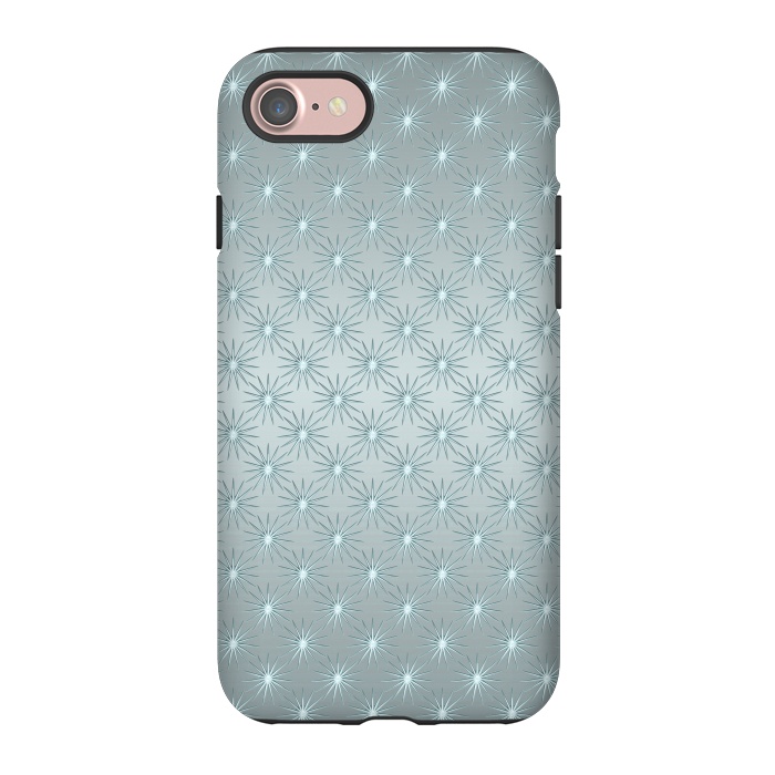 iPhone 7 StrongFit Turquoise Star Pattern by Andrea Haase
