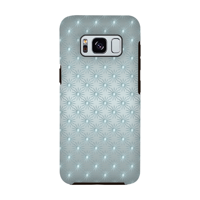 Galaxy S8 StrongFit Turquoise Star Pattern by Andrea Haase