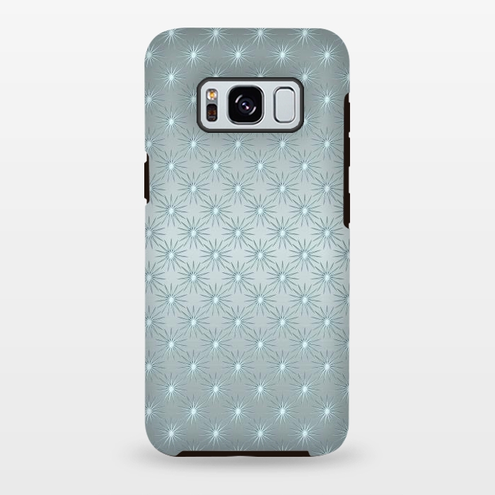 Galaxy S8 plus StrongFit Turquoise Star Pattern by Andrea Haase