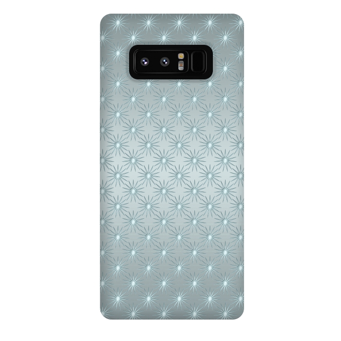 Galaxy Note 8 StrongFit Turquoise Star Pattern by Andrea Haase