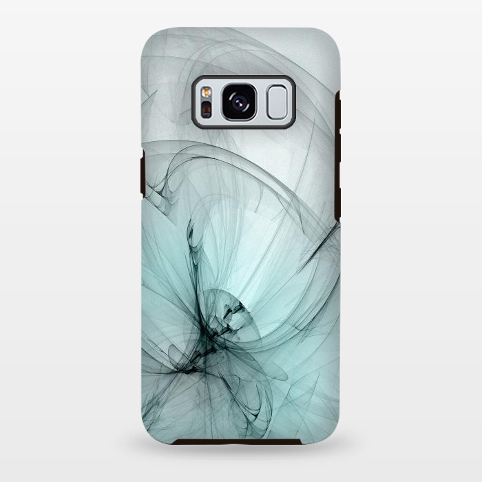 Galaxy S8 plus StrongFit Magic Turquoise Fractal by Andrea Haase