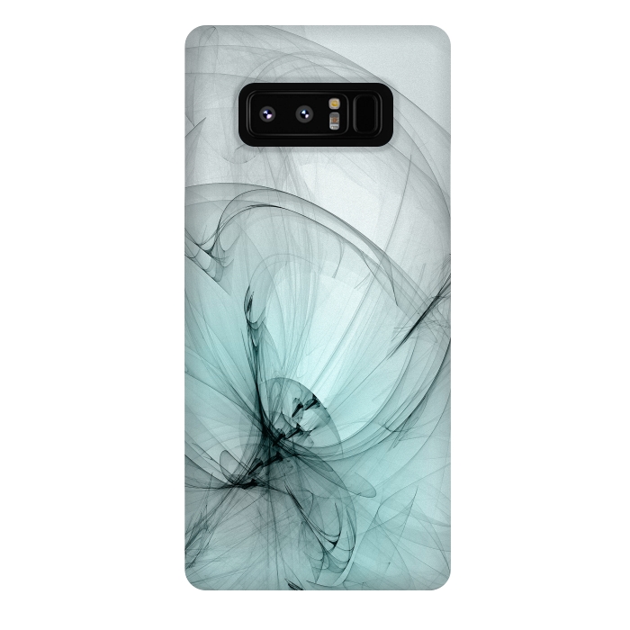 Galaxy Note 8 StrongFit Magic Turquoise Fractal by Andrea Haase